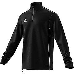 Adidas core 18 1/4 zip training top black
