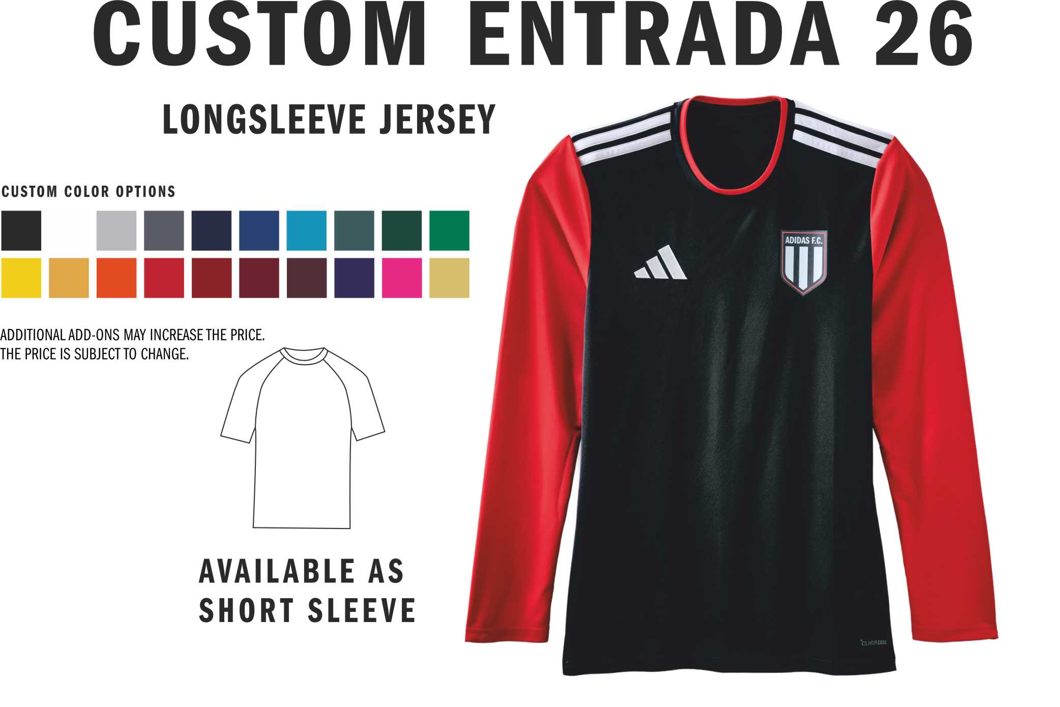 adidas Custom Entrada 26 Jersey