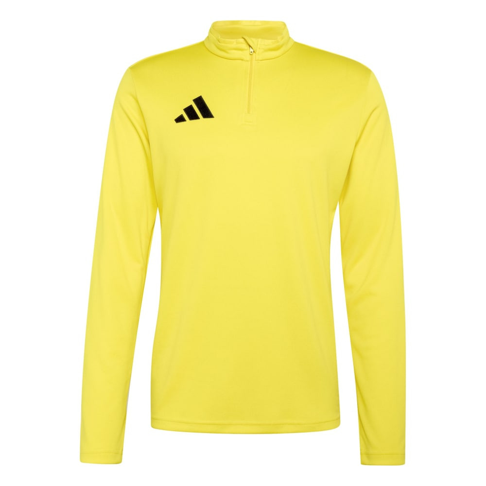 adidas Entrada 26 1/4 Zip Training Top in Team Yellow / Black