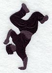 dance embroidered badge