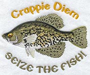 fishing embroidery badge