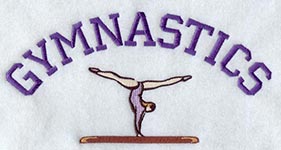 gymnastics embroidery