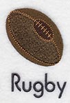 rugby badges embroidered