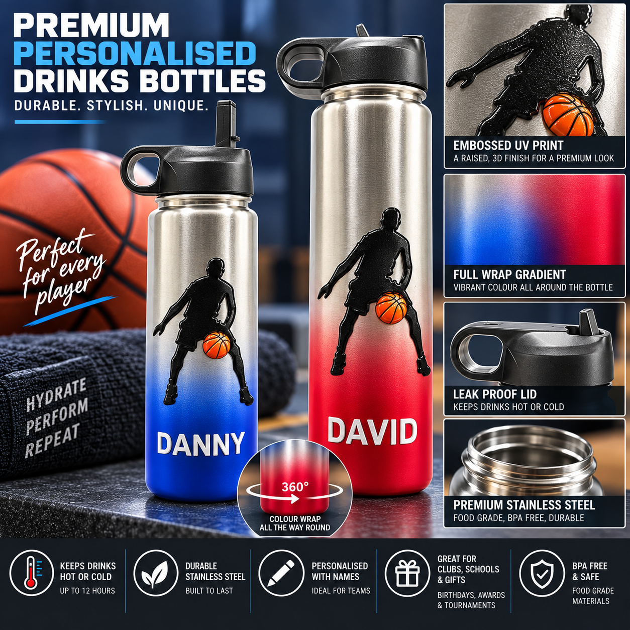 Premium Personalised Bottles