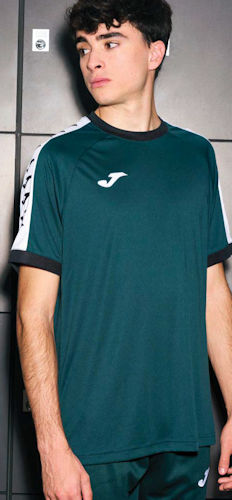 Joma Heroic football shirt in anthracite and black – lightweight breathable teamwear jersey
