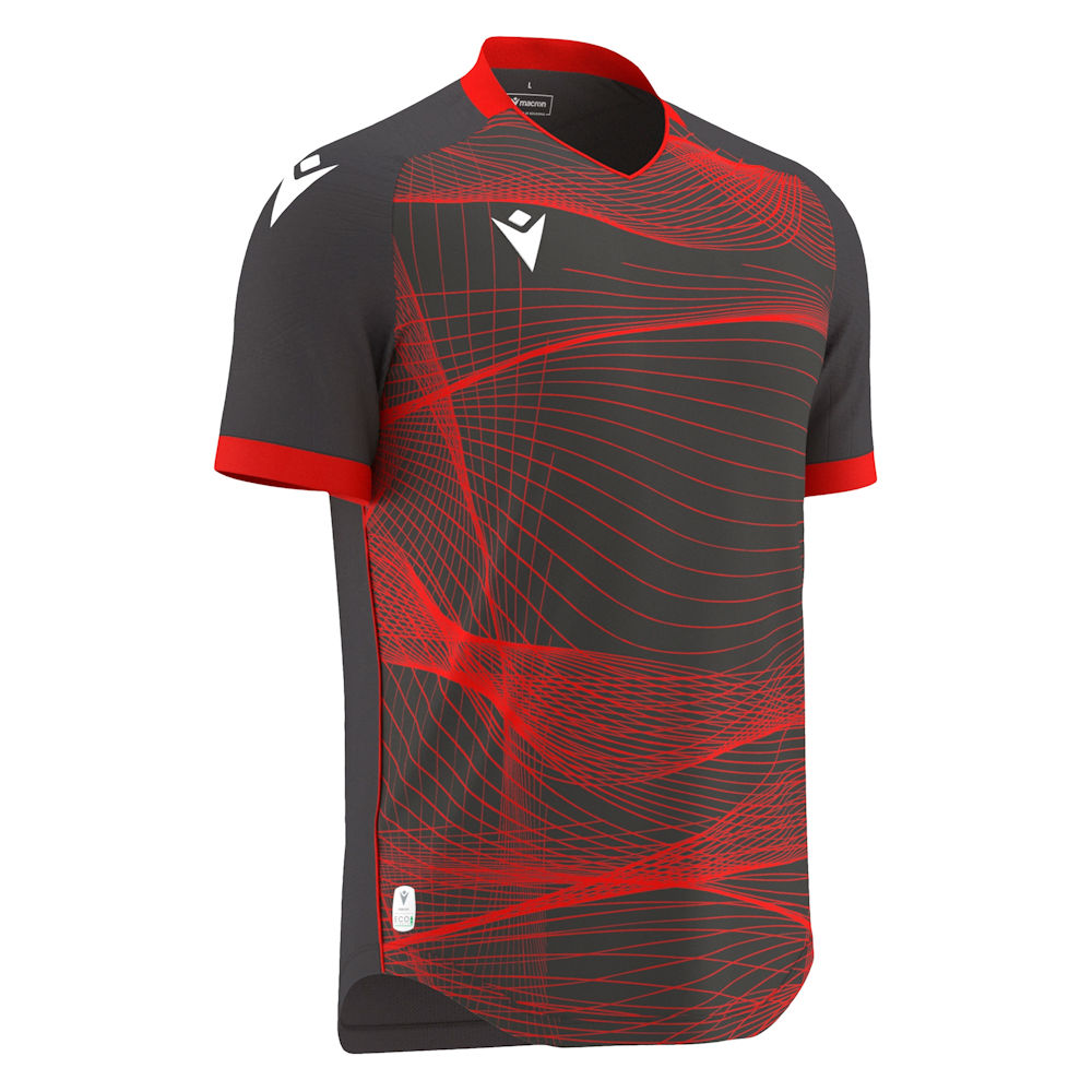 Macron Wyvern Shirt Antracite-Neon Red