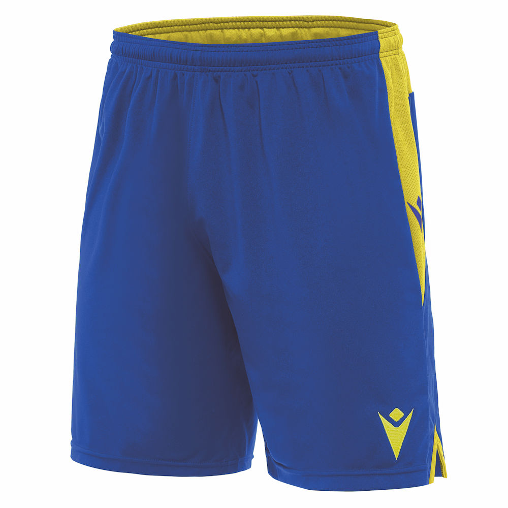 Macron Temple Shorts Royal/Yellow