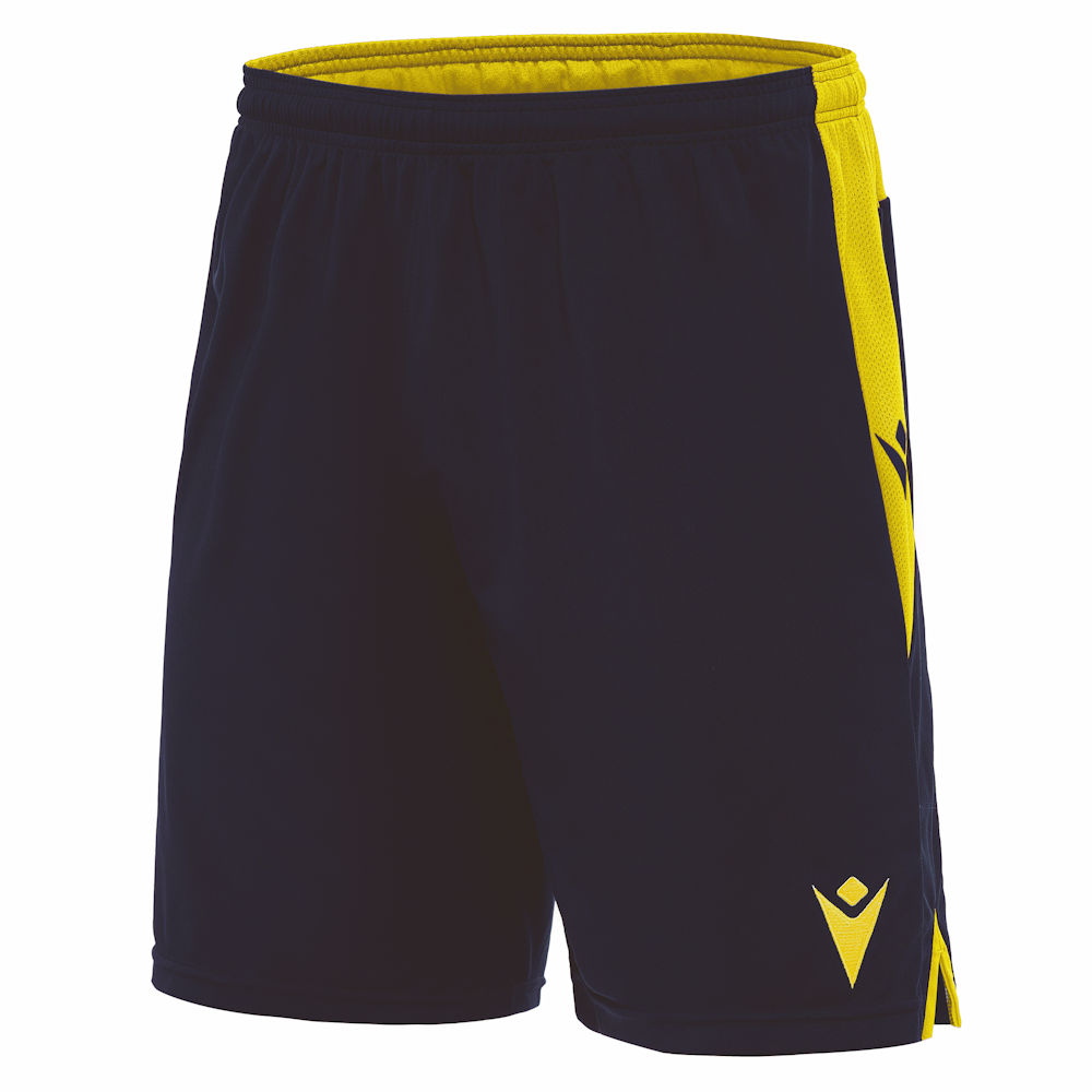 Macron Temple Shorts Navy/Yellow