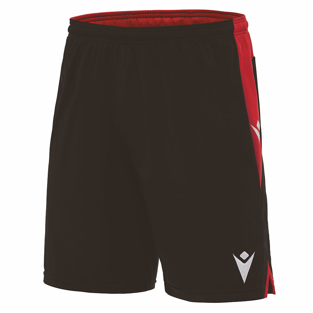 Macron Temple Shorts Black/Red