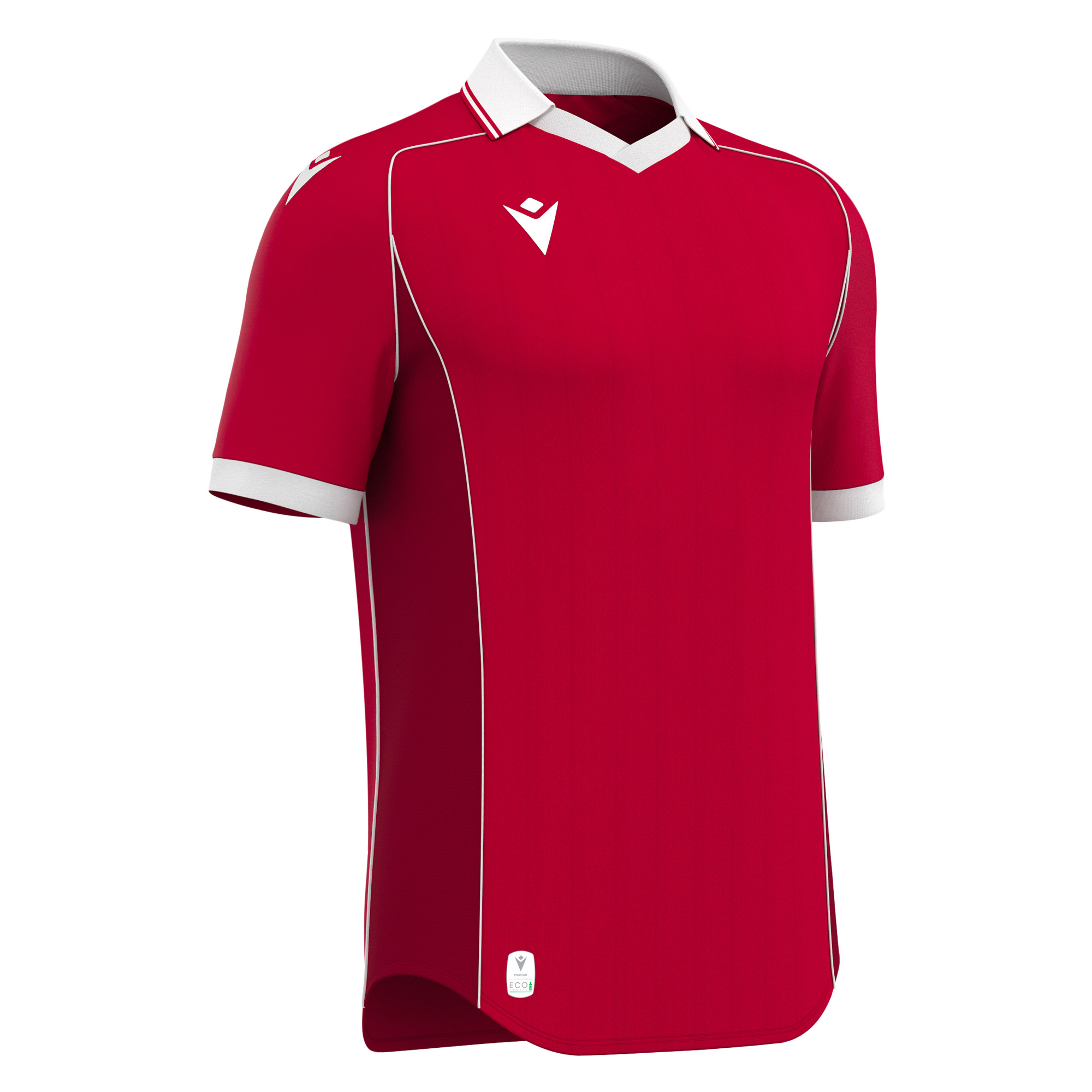 Macron WARDEN ECO Match Day Football Shirt Red White