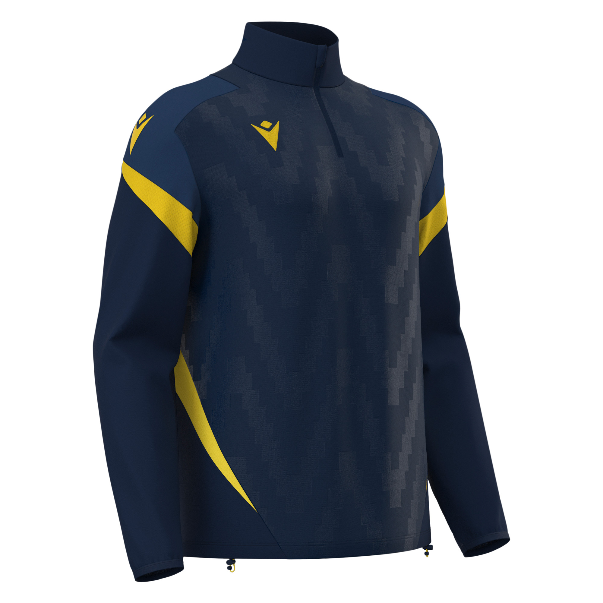 Macron Hollow 1/4 Zip Training Top Navy / Yellow