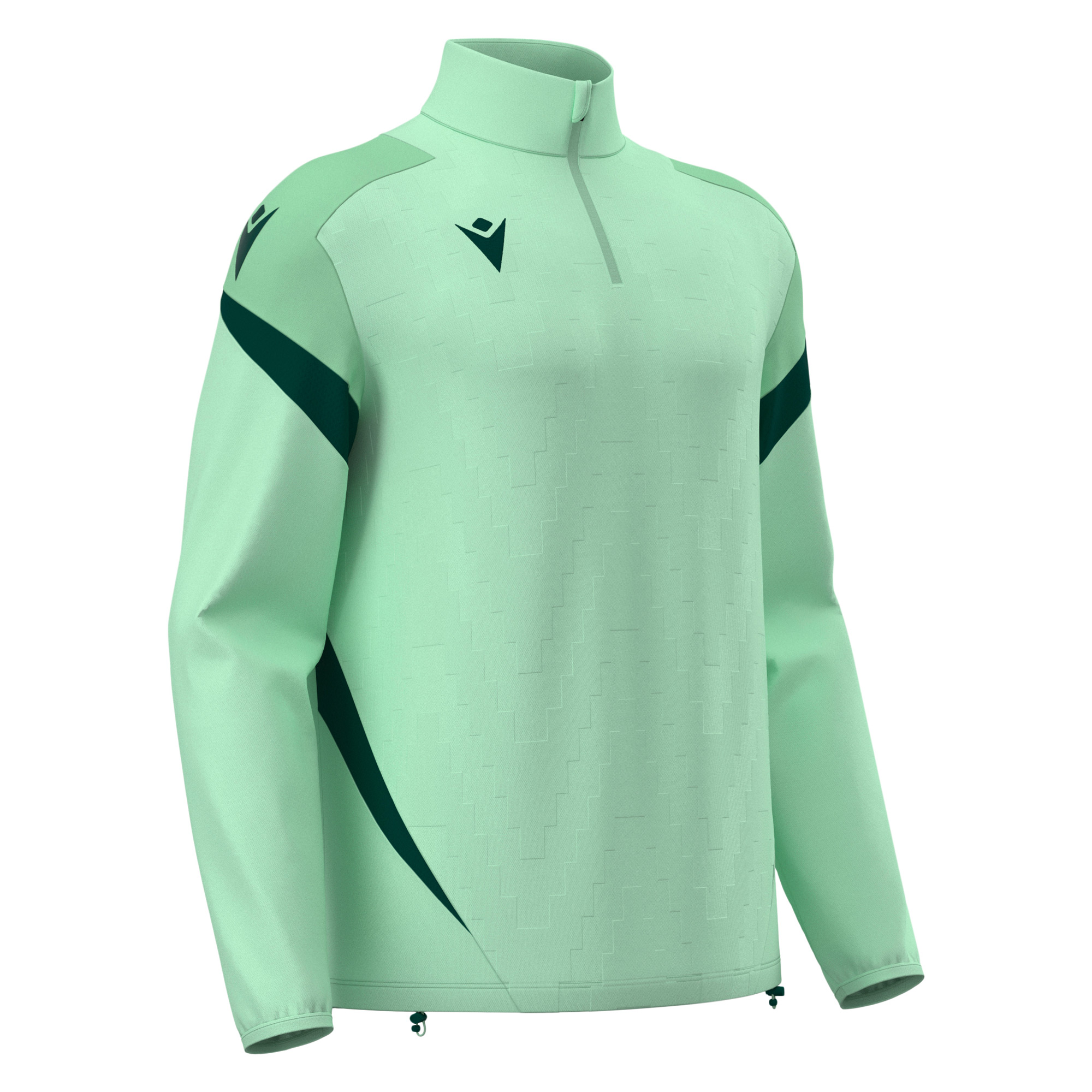Macron Hollow 1/4 Zip Training Top Mint / Bottle Green