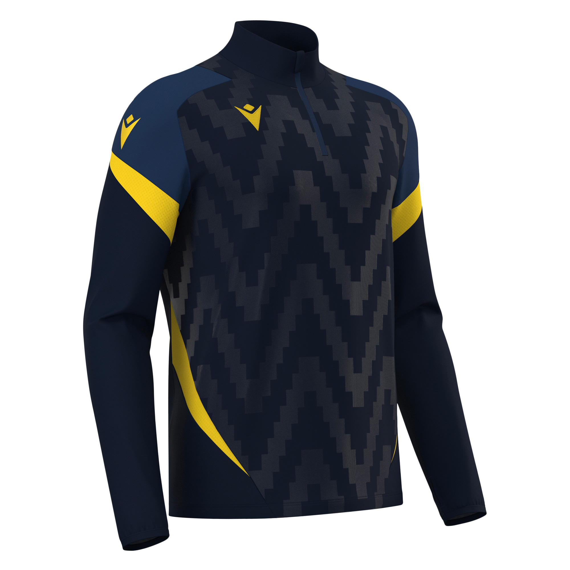 Macron Starfall 1/4 Zip Training Top Navy / Yellow