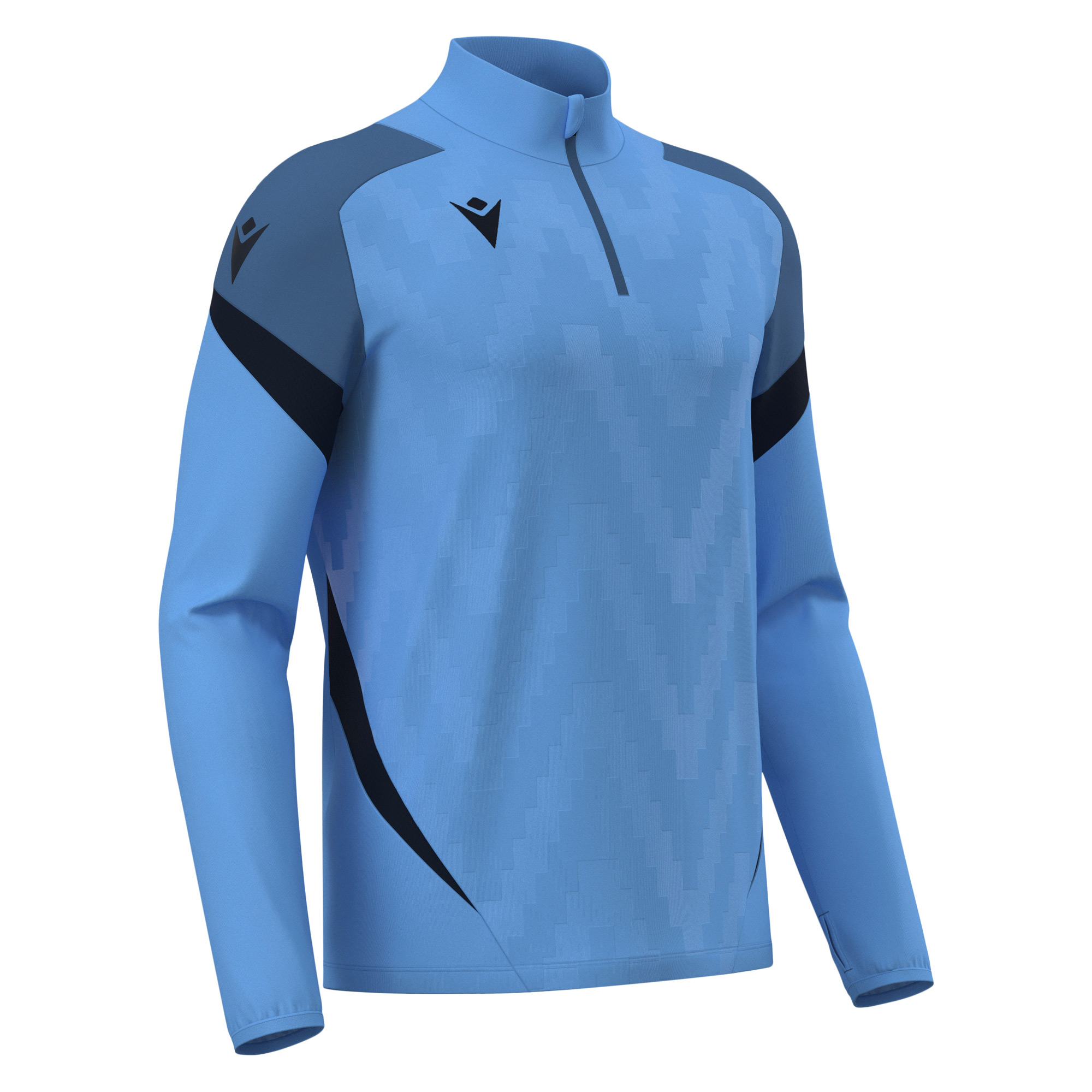 Macron Starfall 1/4 Zip Training Top Moonstone Navy - Front View