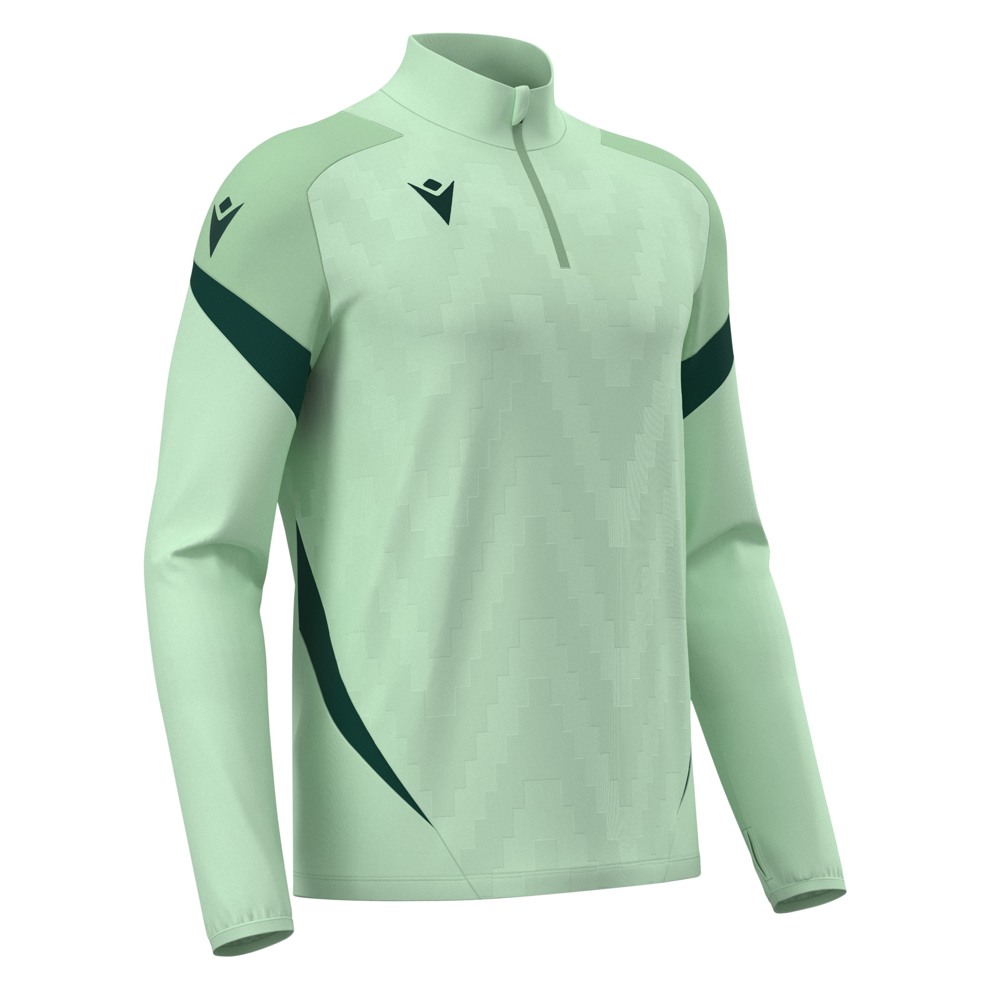 Macron Starfall 1/4 Zip Training Top Mint / Bottle Green