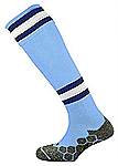 Mitre Divsion Tec football socks sky navy white