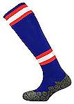 Mitre Divsion Tec football socks royal scarlet white