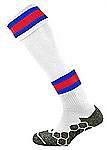 Mitre Divsion Tec football socks white royal scarlet