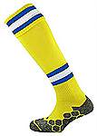 Mitre Divsion Tec football socks yellow royal white
