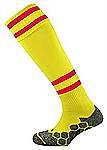 Mitre Divsion Tec football socks yellow scarlet