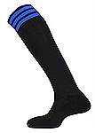 Mitre Mercury 3 stripe socks black-azure
