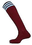 Mitre Mercury 3 stripe socks maroon-sky