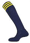 Mitre Mercury 3 stripe socks navy-yellow