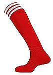 Mitre Mercury 3 stripe socks scarlet-white