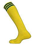 Mitre Mercury 3 stripe socks yellow-emerald