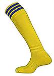 Mitre Mercury 3 stripe socks yellow-royal
