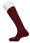 Mitre Mercury contrast football socks maroon-white