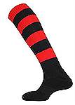 Mitre Hoop football socks black-scarlet