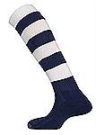 Mitre Hoop football socks navy-white