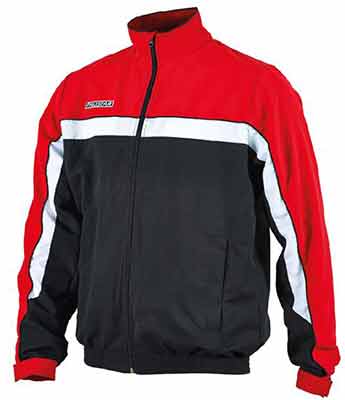 prostar lumino tracksuit jacket black-scarlet