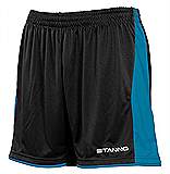 Stanno Milan Ladies Shorts black and aqua