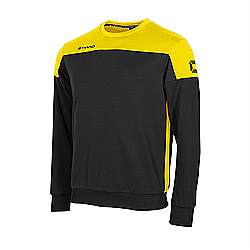 pride round neck top black-yellow