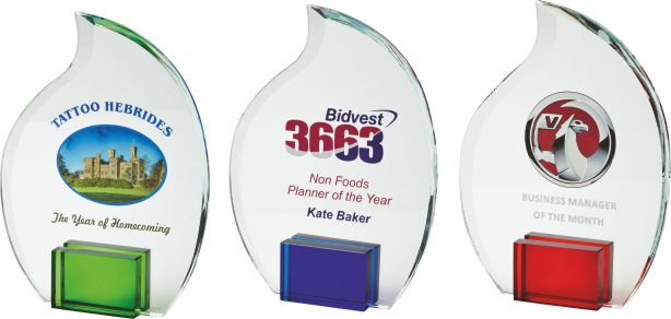 tear Drop crystal award